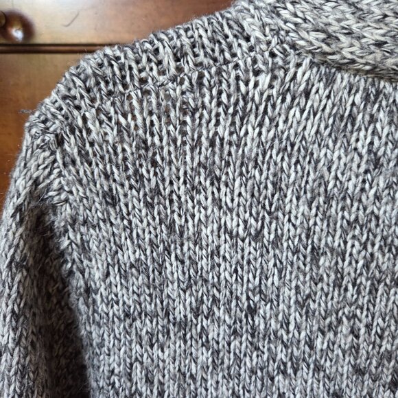 SANDRO PARIS Stunning Single Closure Marled Long Cardigan - Picture 5 of 13